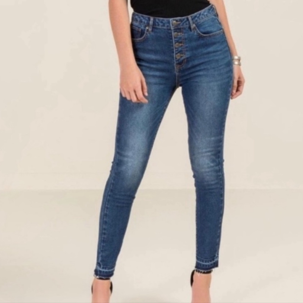Harper Button Fly Jeans, Size 28